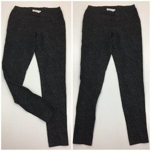 JOIE Charcoal Gray/Gray Python Boa Animal Print Pull On Slim Fit Leggings Pant